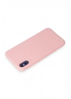 BFS  iPhone X Kılıf First Silikon - Pudra