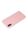 BFS  iPhone X Kılıf First Silikon - Pudra