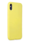 BFS  iPhone X Kılıf First Silikon - Sarı
