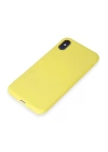 BFS  iPhone X Kılıf First Silikon - Sarı