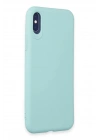 BFS  iPhone X Kılıf First Silikon - Turkuaz