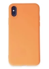 BFS  iPhone X Kılıf First Silikon - Turuncu