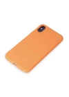 BFS  iPhone X Kılıf First Silikon - Turuncu