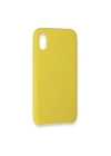 BFS  iPhone X Kılıf Lansman Legant Silikon - Sarı