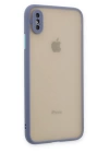 BFS  iPhone X Kılıf Montreal Silikon Kapak - Gri