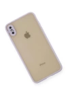 BFS  iPhone X Kılıf Montreal Silikon Kapak - Mor