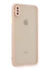 BFS  iPhone X Kılıf Montreal Silikon Kapak - Pembe