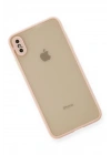 BFS  iPhone X Kılıf Montreal Silikon Kapak - Pembe