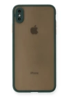 BFS  iPhone X Kılıf Montreal Silikon Kapak - Yeşil