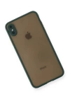 BFS  iPhone X Kılıf Montreal Silikon Kapak - Yeşil