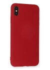 BFS  iPhone X Kılıf Nano içi Kadife Silikon - Kırmızı