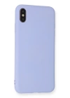 BFS  iPhone X Kılıf Nano içi Kadife Silikon - Lila