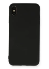 BFS  iPhone X Kılıf Nano içi Kadife Silikon - Siyah