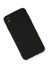 BFS  iPhone X Kılıf Nano içi Kadife Silikon - Siyah