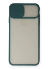 BFS  iPhone X Kılıf Palm Buzlu Kamera Sürgülü Silikon - Yeşil