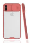 BFS  iPhone X Kılıf Platin Kamera Koruma Silikon - Pembe