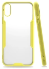 BFS  iPhone X Kılıf Platin Silikon - Sarı