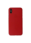 BFS  iPhone X Kılıf PP Ultra İnce Kapak - Kırmızı