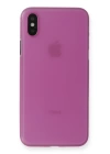 BFS  iPhone X Kılıf PP Ultra İnce Kapak - Pembe