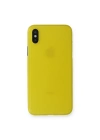 BFS  iPhone X Kılıf PP Ultra İnce Kapak - Sarı