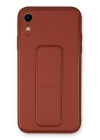 BFS  iPhone XR Kılıf Coco Deri Standlı Kapak - Fuşya