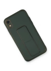 BFS  iPhone XR Kılıf Coco Deri Standlı Kapak - Yeşil