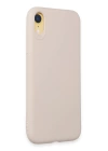 BFS  iPhone XR Kılıf First Silikon - Krem