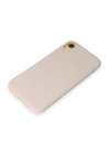 BFS  iPhone XR Kılıf First Silikon - Krem
