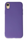 BFS  iPhone XR Kılıf First Silikon - Mor