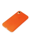 BFS  iPhone XR Kılıf First Silikon - Parlak Turuncu