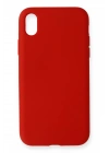 BFS  iPhone XR Kılıf Nano içi Kadife Silikon - Kırmızı