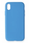 BFS  iPhone XR Kılıf Nano içi Kadife Silikon - Mavi