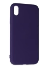 BFS  iPhone XR Kılıf Nano içi Kadife Silikon - Mor