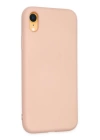 BFS  iPhone XR Kılıf Nano içi Kadife Silikon - Pudra