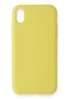 BFS  iPhone XR Kılıf Nano içi Kadife Silikon - Sarı