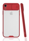 BFS  iPhone XR Kılıf Platin Kamera Koruma Silikon - Kırmızı
