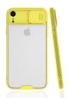 BFS  iPhone XR Kılıf Platin Kamera Koruma Silikon - Sarı