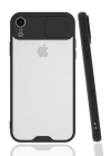 BFS  iPhone XR Kılıf Platin Kamera Koruma Silikon - Siyah