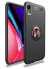 BFS  iPhone XR Kılıf Range Yüzüklü Silikon - Siyah-Gold