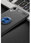 BFS  iPhone XR Kılıf Range Yüzüklü Silikon - Siyah-Mavi