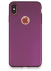 BFS  iPhone XS Max Kılıf First Silikon - Mürdüm