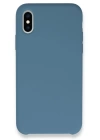 BFS  iPhone XS Max Kılıf Lansman Legant Silikon - Açık Mavi