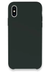 BFS  iPhone XS Max Kılıf Lansman Legant Silikon - Koyu Yeşil