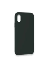 BFS  iPhone XS Max Kılıf Lansman Legant Silikon - Koyu Yeşil