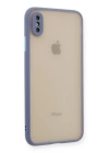 BFS  iPhone XS Max Kılıf Montreal Silikon Kapak - Gri