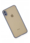 BFS  iPhone XS Max Kılıf Montreal Silikon Kapak - Gri