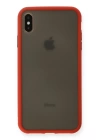 BFS  iPhone XS Max Kılıf Montreal Silikon Kapak - Kırmızı