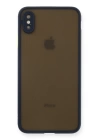 BFS  iPhone XS Max Kılıf Montreal Silikon Kapak - Lacivert