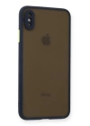 BFS  iPhone XS Max Kılıf Montreal Silikon Kapak - Lacivert