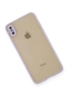 BFS  iPhone XS Max Kılıf Montreal Silikon Kapak - Mor
